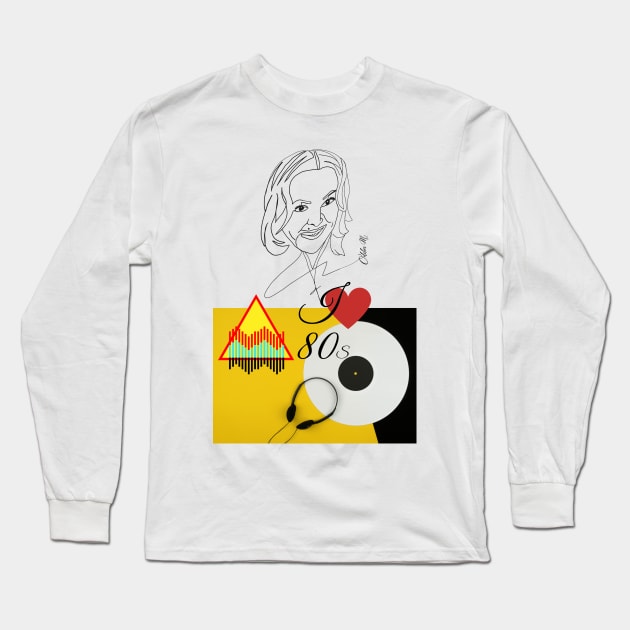 I LOVE 80S madonna Long Sleeve T-Shirt by O.M design